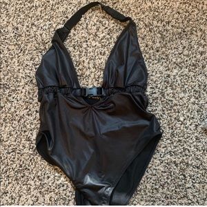 UO out from under metallic buckle bodysuit